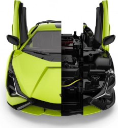 Lamborghini Sian zelený model 1:18 od Rastar - dálkově ovládané auto s body kitem