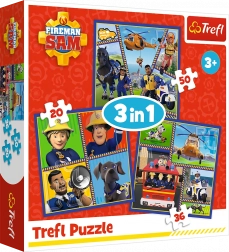 Puzzle 3v1 Den hasiče Sama