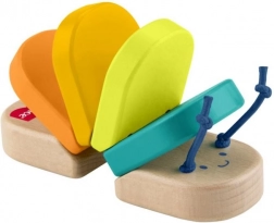 Fisher‑Price dřevěná klapající housenka