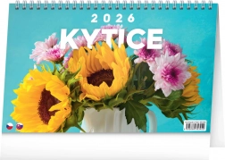 Stolní kalendář Kytice 2026