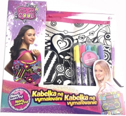 Kabelka na vymalování City – kreativní dětská kabelka k vybarvení