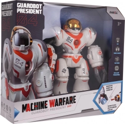 Multifunkční bílý a oranžový dálkově ovládaný robot