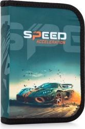 Školní penál jednopatrový s motivem auta Oxybag