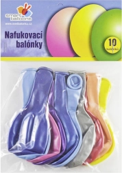Metalické nafukovací balónky 26 cm – sada 10 ks