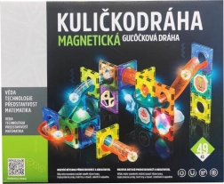 Magnetická Kuličkodráha se Světlem 49 ks