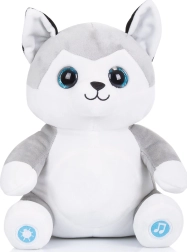 Plyšový husky se světýlky a hudbou CHIPOLINO