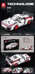 Stavebnice sportovní auto bílé 346 dílků