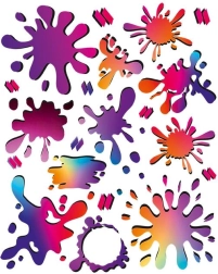 Barevné nažehlovací záplaty Naplamki – sada na oblečení