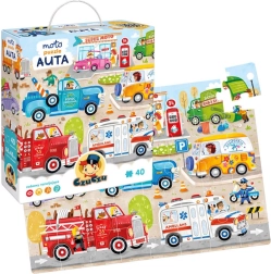 CzuCzu moto puzzle Auta – velká skládačka pro děti