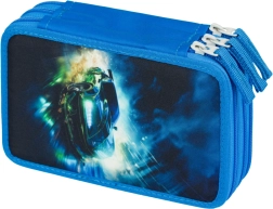 Baagl školní penál Závodní auto třípatrový