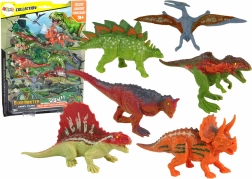 Sada barevných figurek dinosaurů – 6 ks