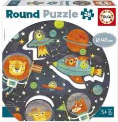 Educa kulaté puzzle vesmír, 28 dílků