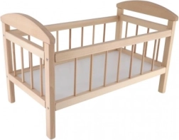 Dřevěná postýlka pro panenky velká