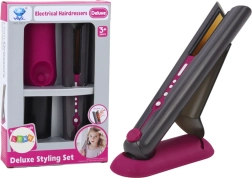 Hračka žehlička na vlasy s držákem, světlem a zvukem