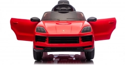 Elektrické autíčko Porsche Cayenne pro děti – červené