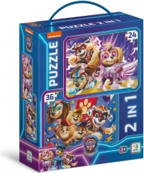 Dětské puzzle Tlapková patrola Tlapky zachraňují svět 2v1