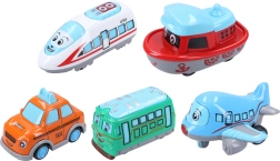 Kovový dopravní prostředek 6 cm na zpětné natažení