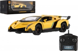 rc auto lamborghini 1:24 se světly 2,4 ghz, žluté