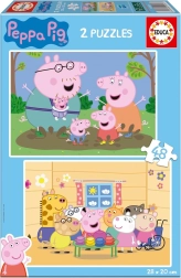 Puzzle EDUCA Prasátko PEPPa 2×48 dílků