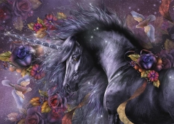 Puzzle Modrá růže 1000 dílků