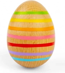 bigjigs toys dřevěné hudební vajíčko – pruhované