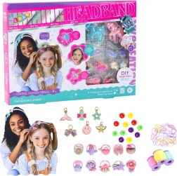Kreativní DIY sada na výrobu čelenek – jednorožci a třpytivé ozdoby