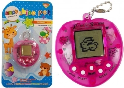 Elektronická hra TAMAGOTCHI růžová s krátkým řetízkem