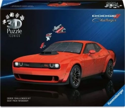 3D puzzle ravensburger iconics: dodge challenger r/t scat pack widebody – 108 dílků