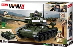 Sluban WWII Sovětský tank T-34/85 2v1