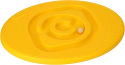 Žlutá balanční deska s labyrintem pro děti