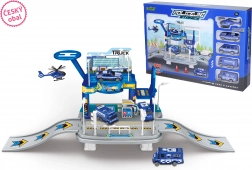 Garáž – policejní stanice s čerpací stanicí 65 cm, české balení