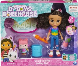 GABBY'S DOLLHOUSE kreativní ateliér – panenka 20 cm a koťátko s kouzelným malováním vodou