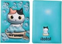 Poznámkový blok A5 modrý v tvrdých deskách s pěnovým potahem 96 listů