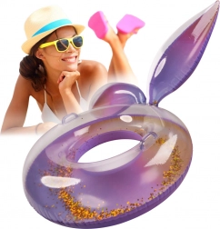 Duhový plavecký kruh se siréním ocasem