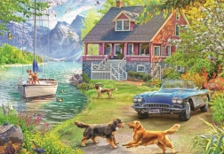 Ravensburger puzzle Léto u jezera 200 dílků