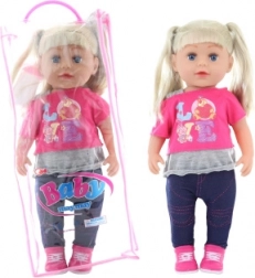 Panenka blondýnka 45 cm s lahvičkou