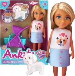 Woopie Royal panenka s kočárkem a pejskem