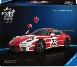 3D puzzle RAVENSBURGER Iconics: PORSCHE 911 GT3 Cup Salzburg – 108 dílků