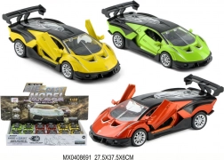 Kovový model auta 1:32 se světlem a pull-back