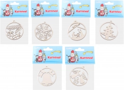 Dřevěná vánoční ozdoba 63 mm