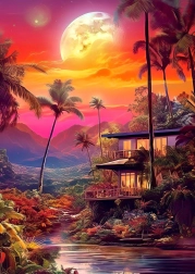 Puzzle Půvabný soumrak 1000 dílků