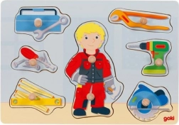 Dřevěná vkládačka opravář Goki