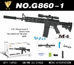 vodní gelový blástr m4 s optikou a tlumičem