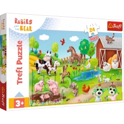Puzzle 24 maxi BOBASKI A ZVÍŘATA Trefl