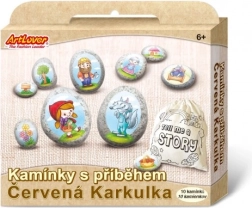 Kamínky s příběhem – Červená Karkulka