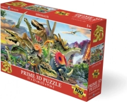 3D puzzle dinosauři 100 dílků