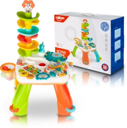 Interaktivní stolek se skluzavkou pro děti se světly a zvuky