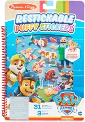 Znovupoužitelné puffy samolepky PAW PATROL – kniha aktivit 19 × 28 cm