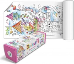 Plakát k vybarvení – princezna 70 × 16 cm v dárkové krabičce