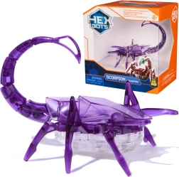 Hexbug robotický štír fialový se světlem – senzorická pohyblivá hračka